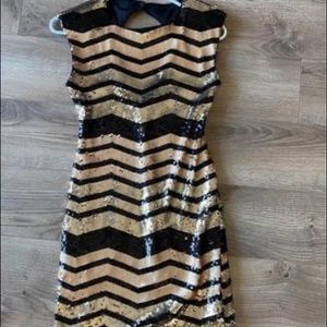 Sequin Gold Dress